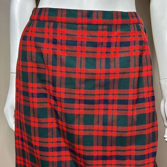 Vintage Clayton Tailors Plaid Wool Blazer Skirt Set - Picture 10 of 16